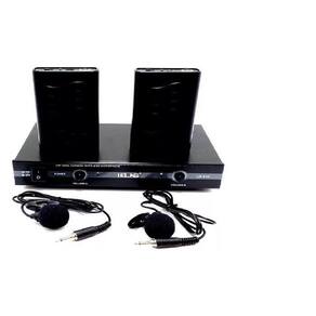 Kit duplo microfone de lapela transmissão lelong le-910