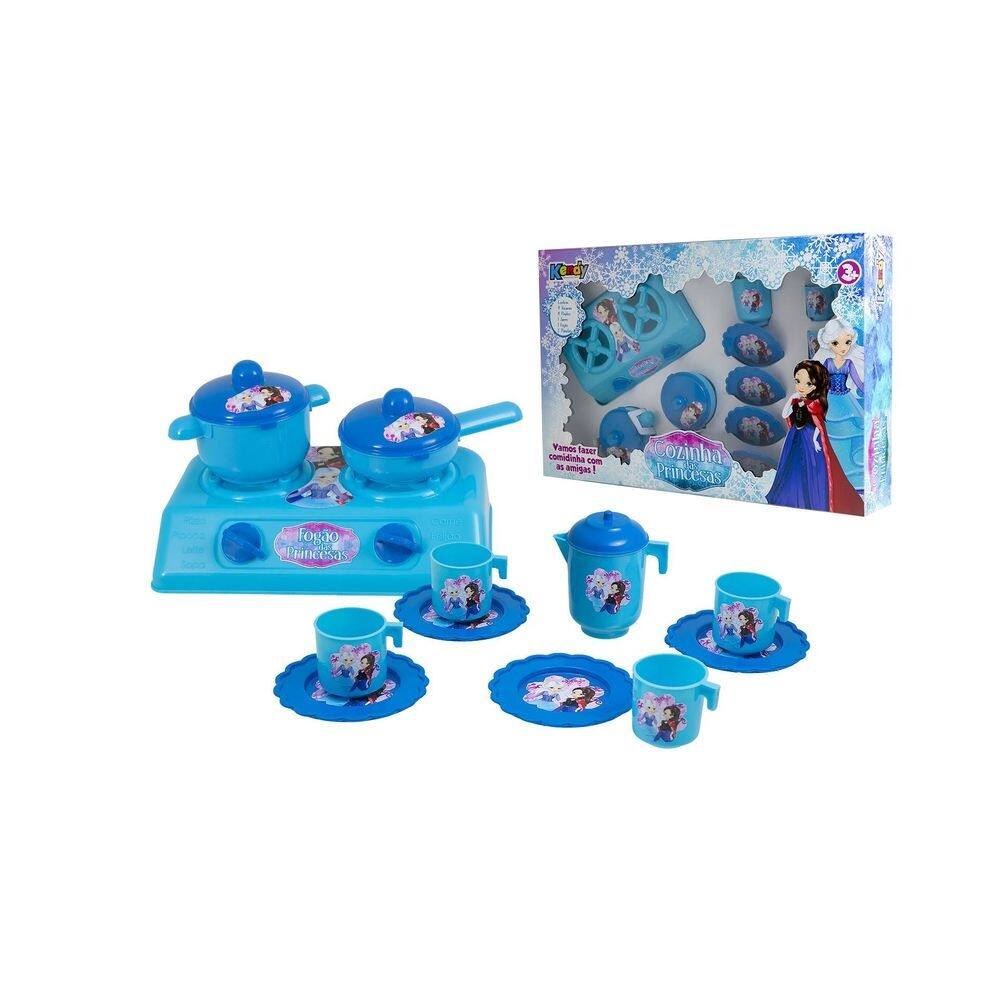Cozinha das princesas didática - kendy 12 peças