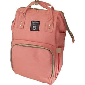 Mochila maternidade baby bag casual 1005 salmao