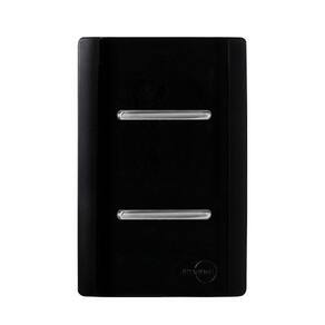 Cj int. duplo 4x2 - novara preto brilhante cromado