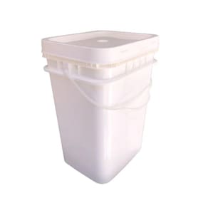 Balde 20l retang p prepr gesso kit 4 pçs