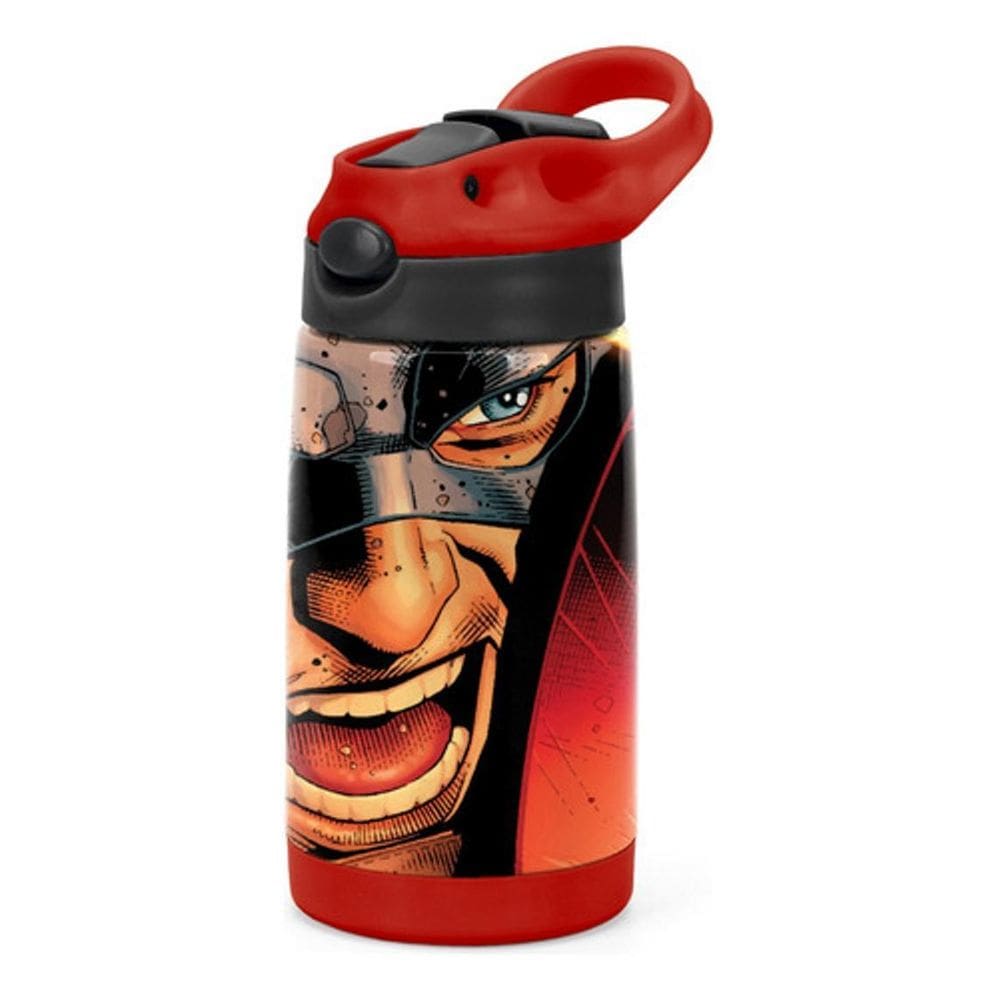 Garrafa Inox 500ml Capitão América c/ Tampa Bico