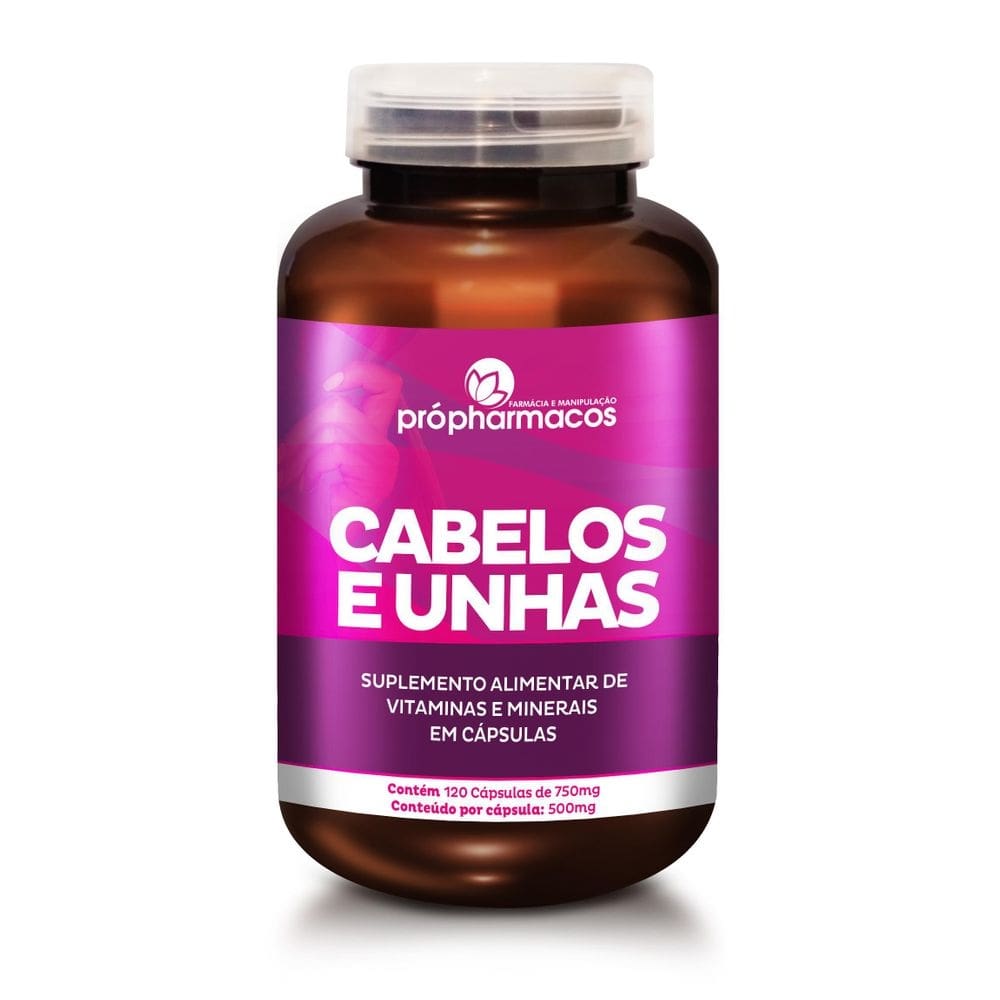 Vitamina cabelos unhas 60 capsulas natural