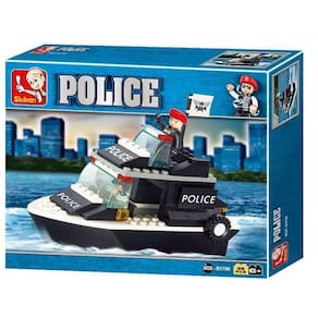 Blocos montar polícia guarda costeira 98 un multikids br833