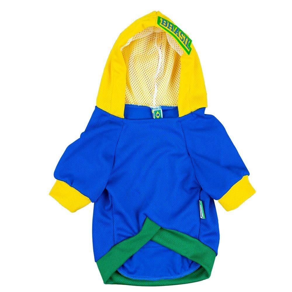 Roupa cachorro seleção brasileira modernpet azul -tam. p