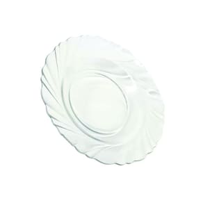 Kit Jogo Pratos Fundo Sopa Transparente 12 Peças 22,5cm