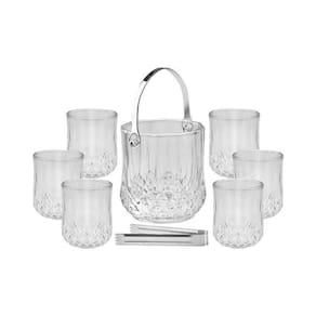 Balde de gelo 1l alça e pegador + 6 copos 200ml - hauskraft