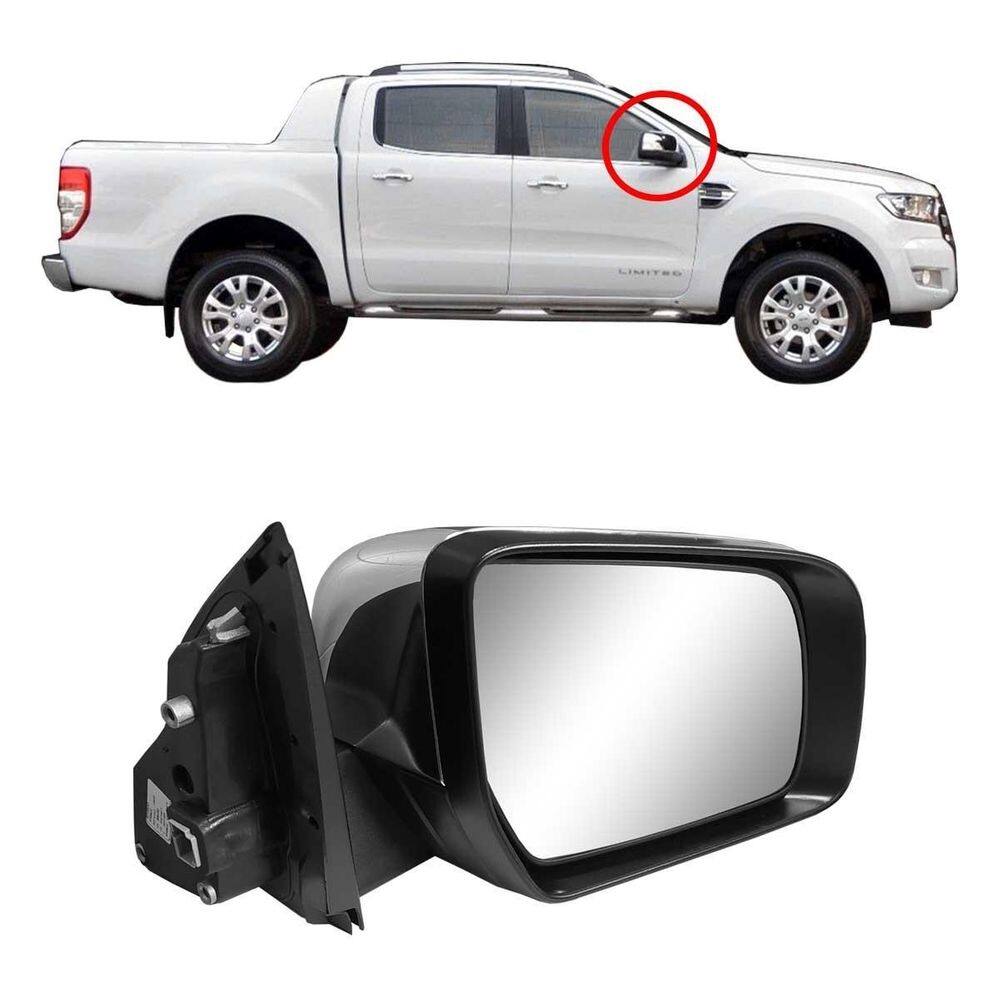 Retrovisor direito ford ranger 13 a 17 capa cromo metagal