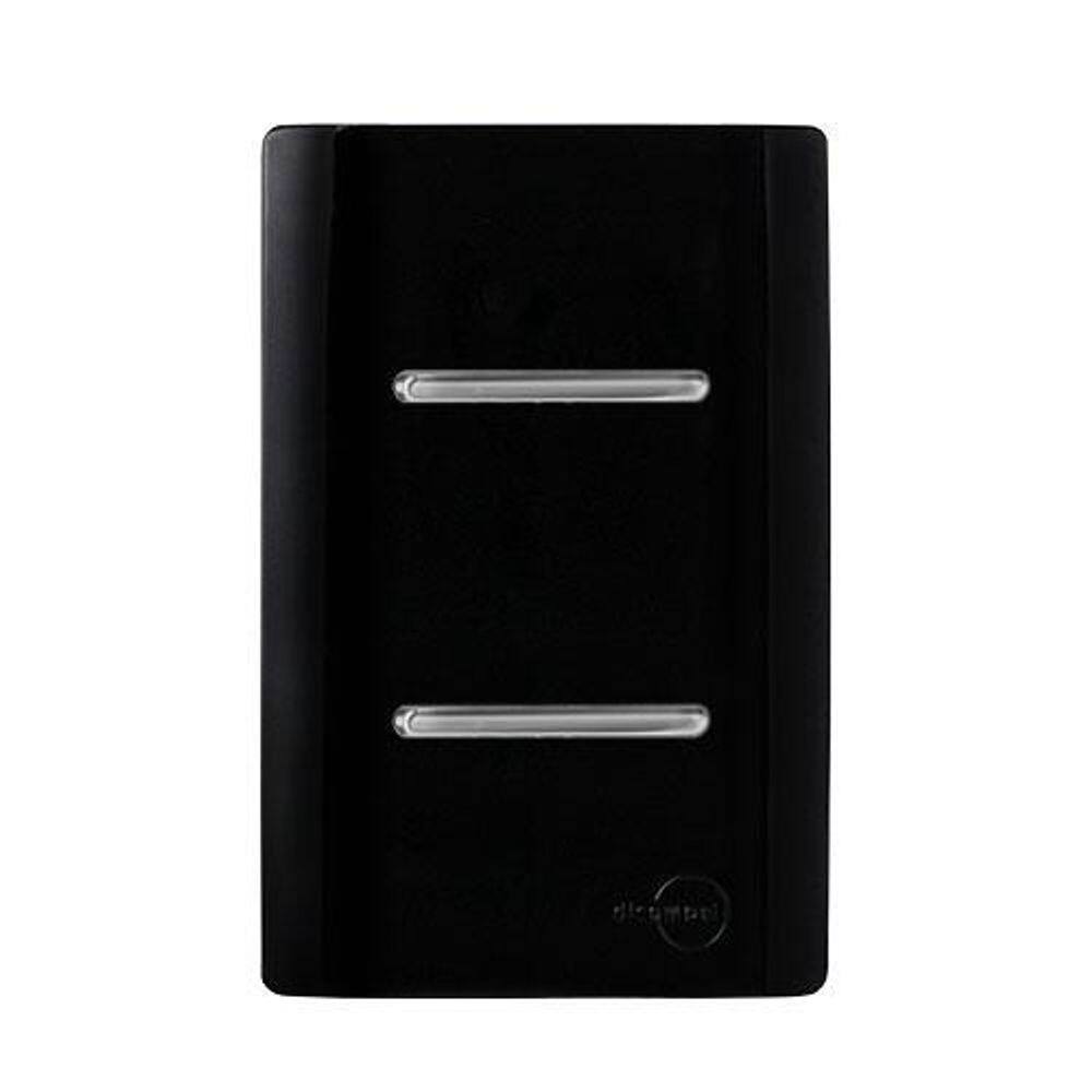 Cj int. duplo  4x2 - novara preto brilhante cromado