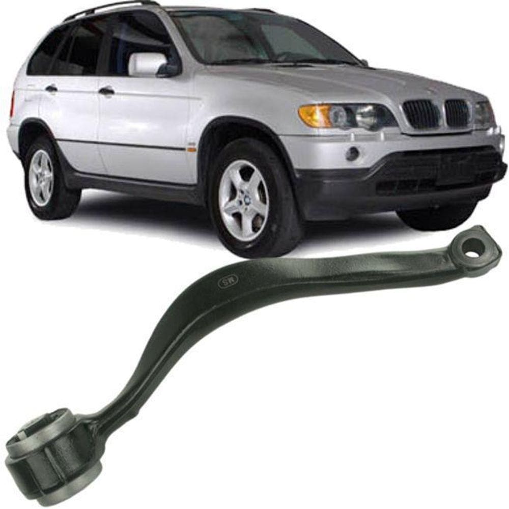 Braço inferior curvo esquerdo bmw x5 e53 3.0 4.4 2000 2006