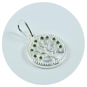 Pingente prata 925 árvore da vida cravejado 14mm p. vecchio
