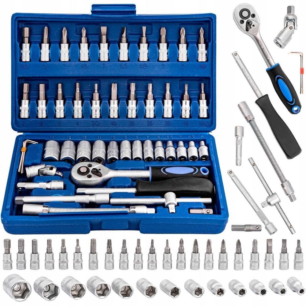 Jogo de soquete aço crv 1/4 catraca chave allen