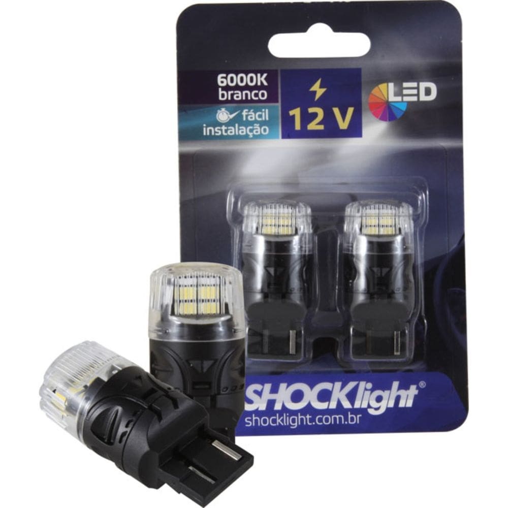 Par Lâmpada Led T20 1 Polo 7440 16 Leds Shocklight - SLL-127440-BC