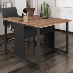 Plataforma Dupla Pé Quadro Espresso Móveis Marrom/Preto