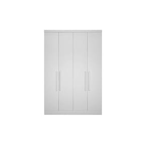 Módulo de Quarto Casal Guarda Roupa Rizon c/ 4 Portas e 3 Gavetas Branco - Novo Horizonte