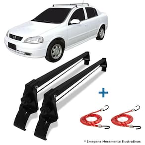 Rack teto astra 1999 à 2013 4 portas + 2 elástico carga