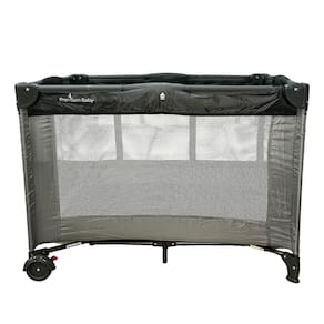Berço Cercado Infinity Premium Baby Gray/Cinza Desmontável
