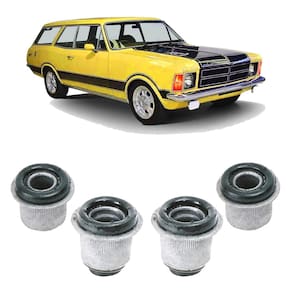 Jogo 4 bucha dianteira leque chevrolet caravan 1975 a 1983
