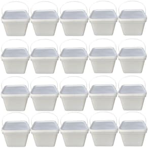 Balde retang 3.6 lts com tampa virgem-20pç