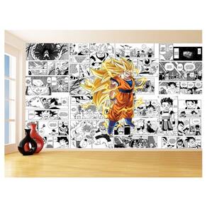 Papel De Parede Dragon Ball Goku Página Manga 3,5M Dbz655