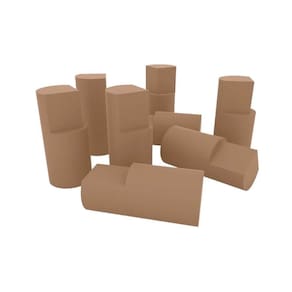 Multiuso de Cozinha Kit 8Un Pés Madeira P/ Balcão de Jequitibá Brilho - Henn