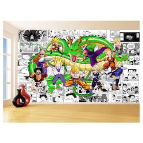 Papel De Parede Dragon Ball Goku Vegeta Anime 3,5M Dbz205