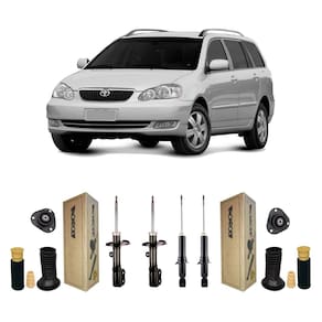 Amortecedor monroe com kit coxim fielder 2007 08