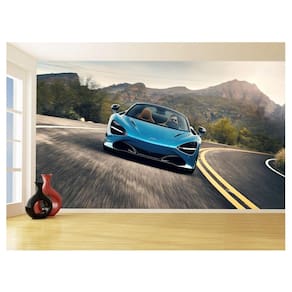 Papel De Parede 3D Carro Mc Laren Pista Super 3,5M Car247
