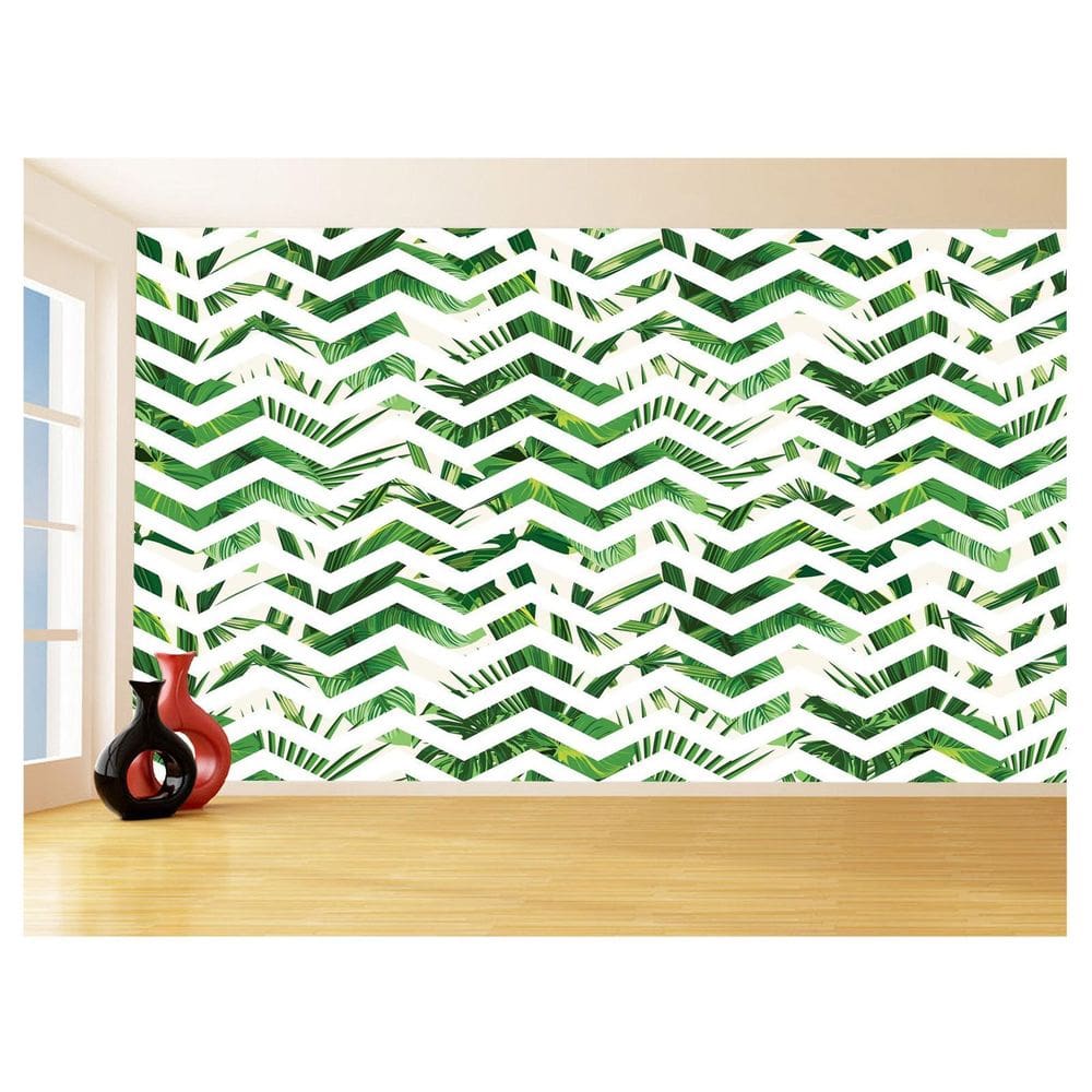 Papel De Parede 3D Sala Chevron Zig Zag Listras 3,5M Zig92