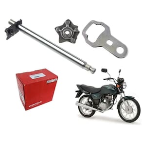 Eixo cambio braço estrela honda cg titan fan 125 2000 a 2008
