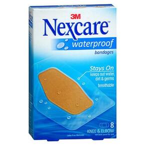 Ataduras nexcare impermeável joelho claro e cotovelo 8 cada por 3M