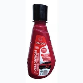 Perola Cera De Carro Collor Tira Risco Colorida 250ml vermelha