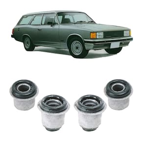 Kit 4 bucha dianteira bandeja gm caravan 1989 1990 1991 1992