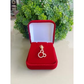 Berloque minnie pedras banhado ouro 18k - jhulias joias