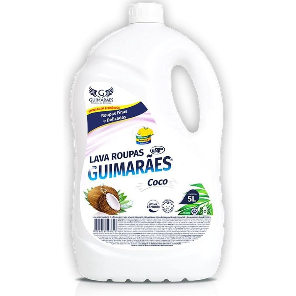 Lava roupas de coco guimarães 5l