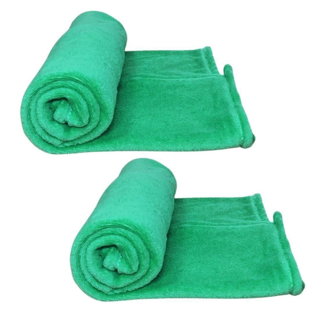 Kit 2 mantas pet cor verde