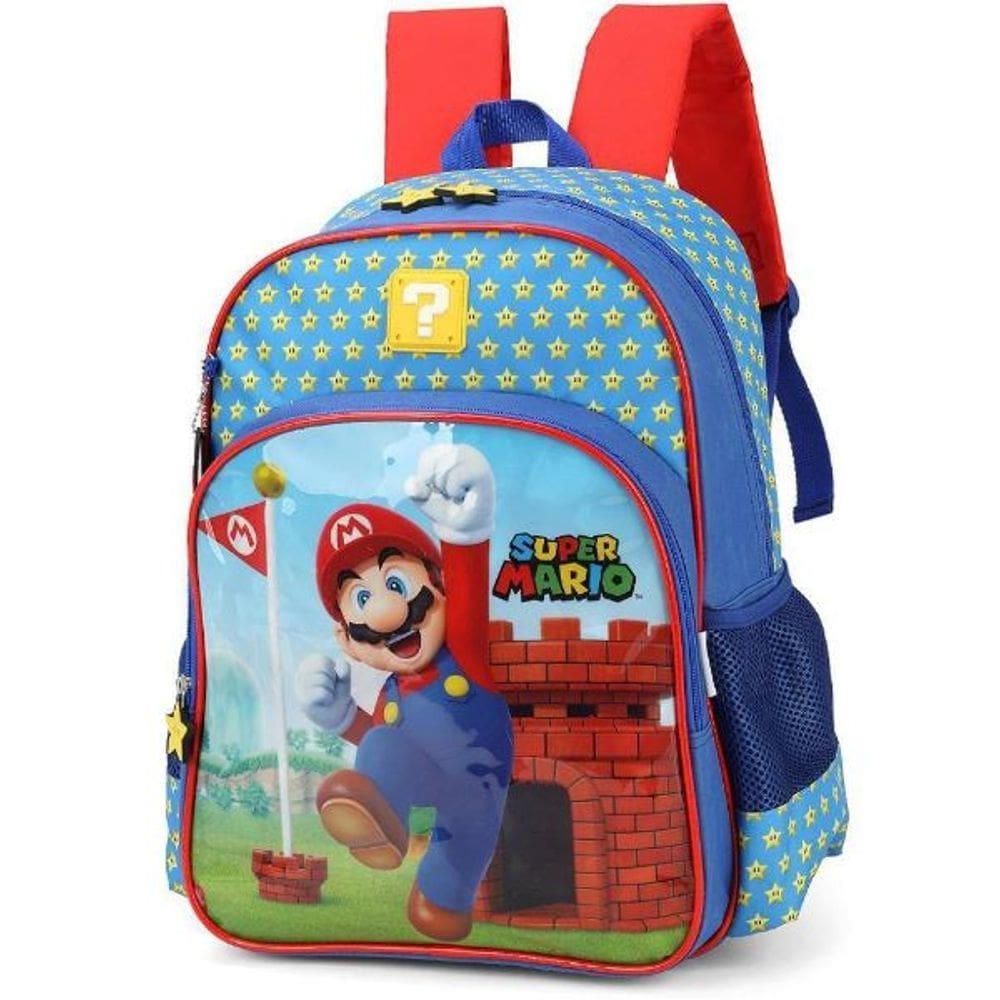 Mochila Costas Super Mario - Azul