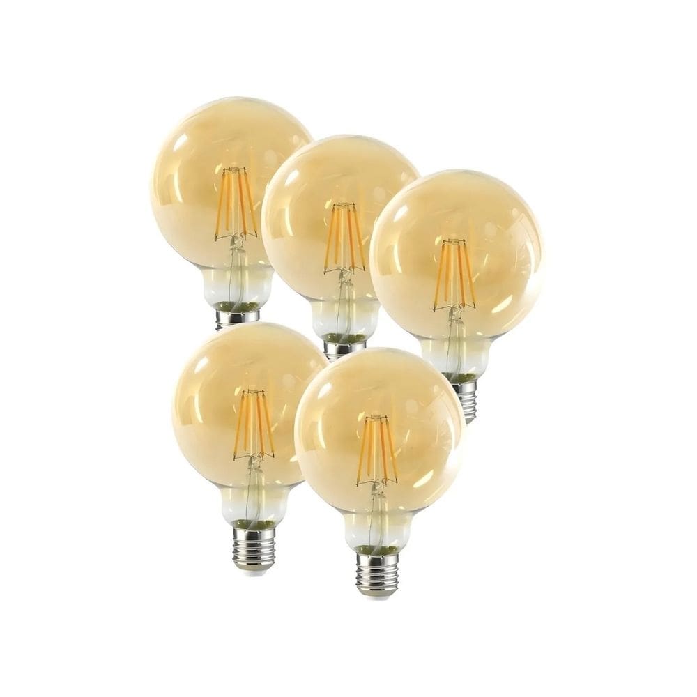 Lâmpada LED X5 Vintage Filament Globe 6W E27 2700K 530LM