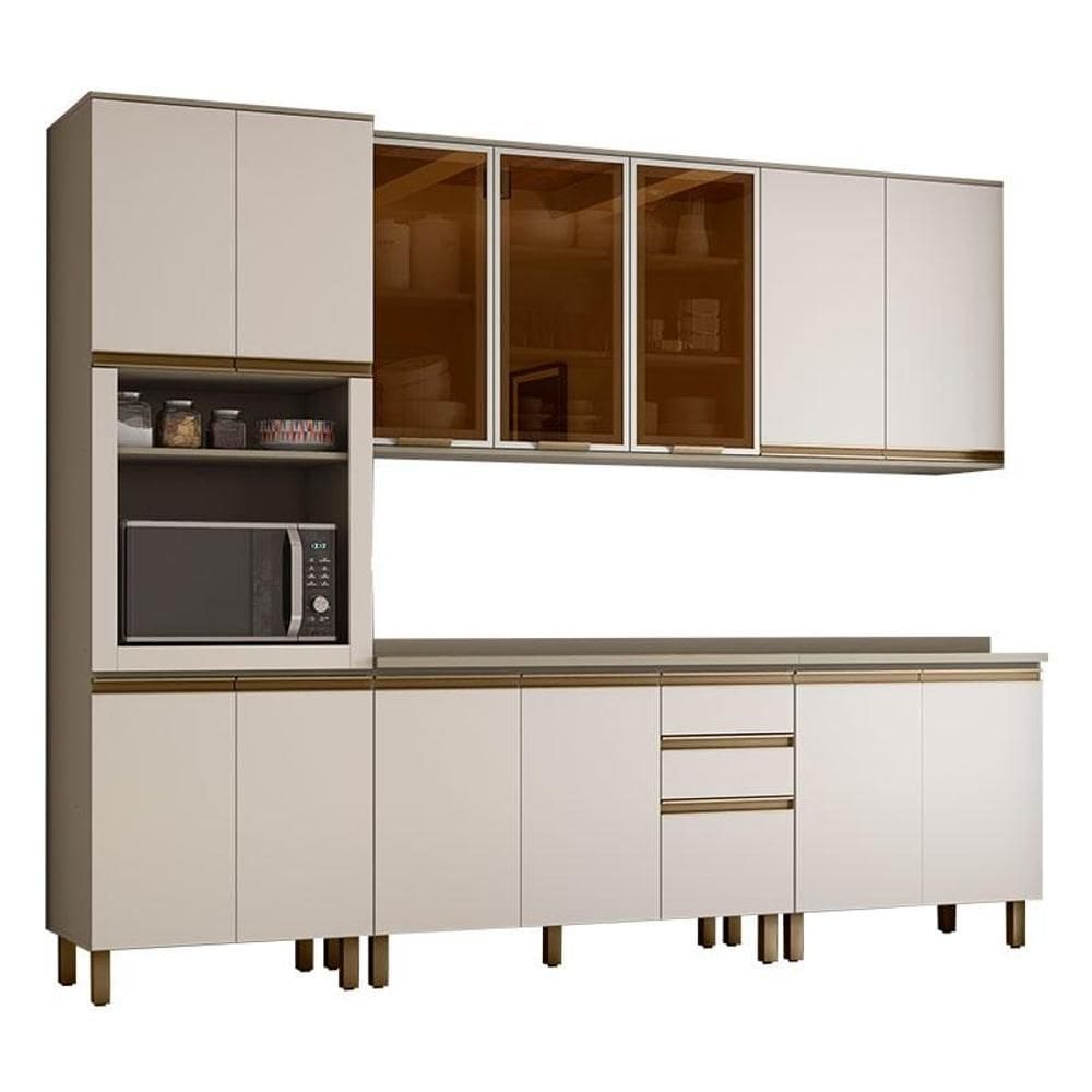 Cozinha Modulada Évelin 8 Peças Duna Cristal – Henn