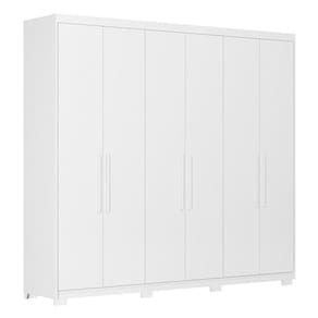 Guarda Roupa Casal Venice 62580PE Branco Brilho com Pés - Demóbile