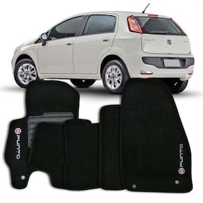 Tapete automotivo carpete com a base em pvc fiat punto