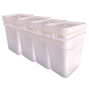 Balde norte retangular 20l - 4 pçs