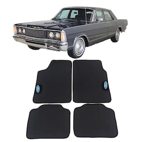 Jogo de tapete automotivo galaxie 81 borracha pvc