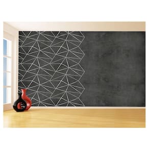 Papel De Parede Concreto Queimado Listra Risco 3,5M Kkt29
