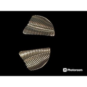 Brinco Folha De Coqueiro Banhado A Ouro 18K