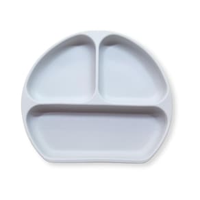 Prato de silicone com divisórias e ventosa