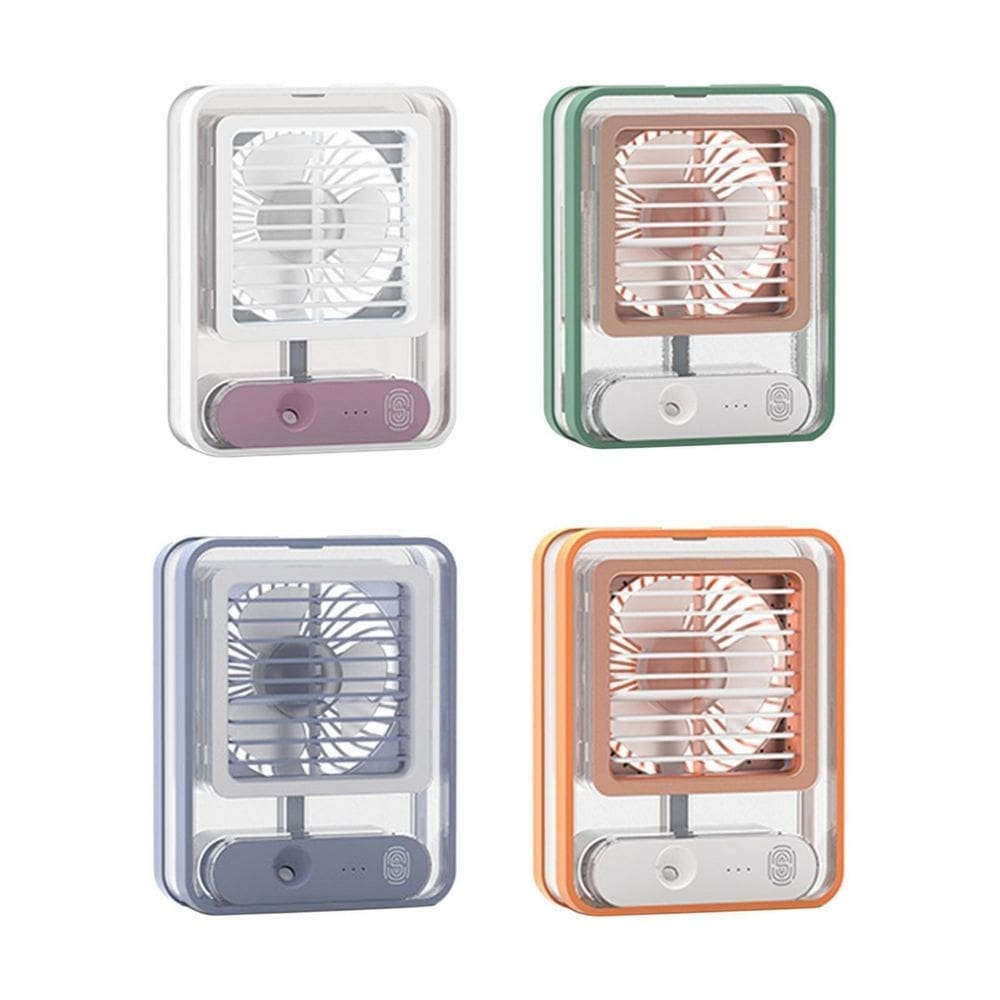 Controle de toque do ventilador de ar condicionado recarregável portátil