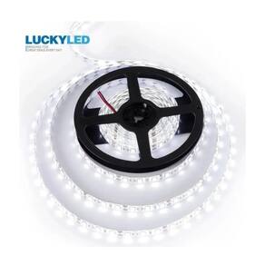 Fita de luz LED 5m branca fria 12V + adaptador 220V