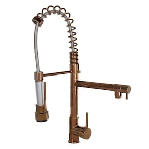 Torneira cozinha gourmet monocomando rosê fosco 50 cm