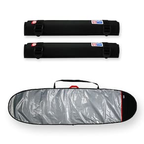 Capa prancha longboard refletiva 9`0-9`4 com tubo espuma